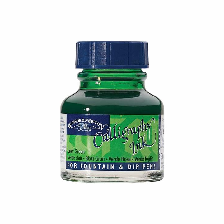 مرکب خوشنویسی وینزور سبز روشن Leaf Green Winsor